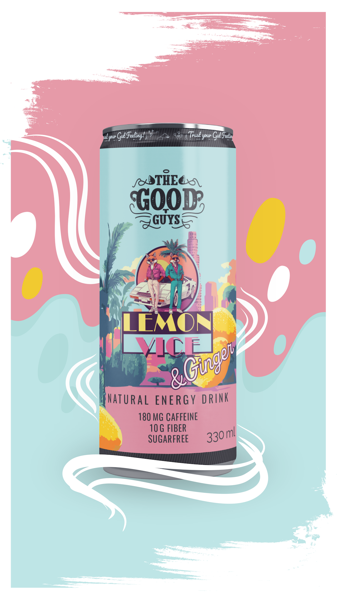 Natural Energy Drink, Lemon Vice & Ginger