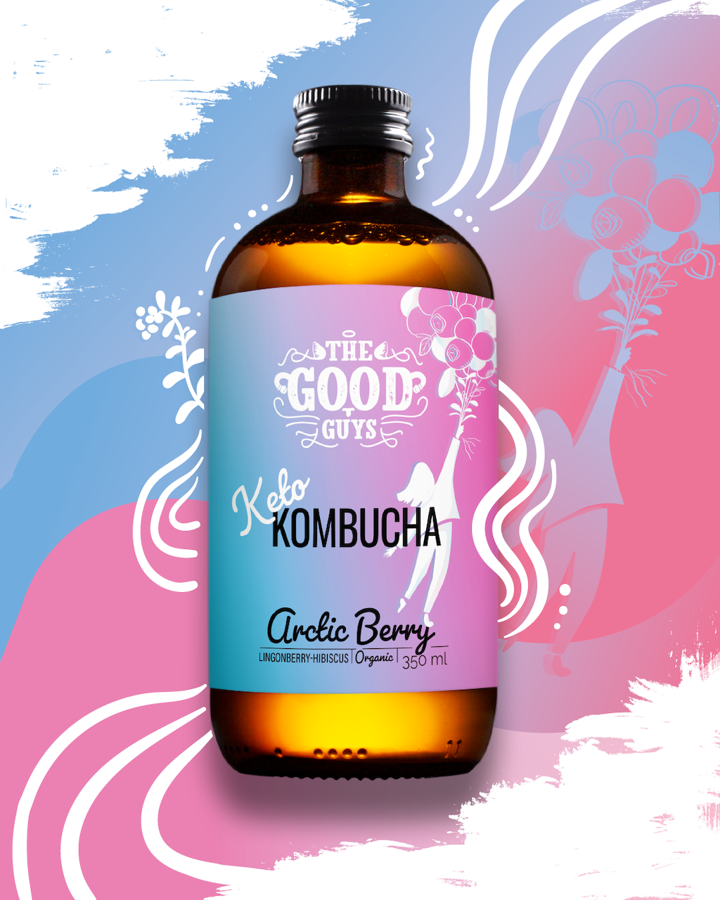 Superfood Y Kombucha with Christmas Ice Cubes – Good Protein